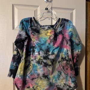 Torrid Multicolor Tie-Dye Sweatshirt